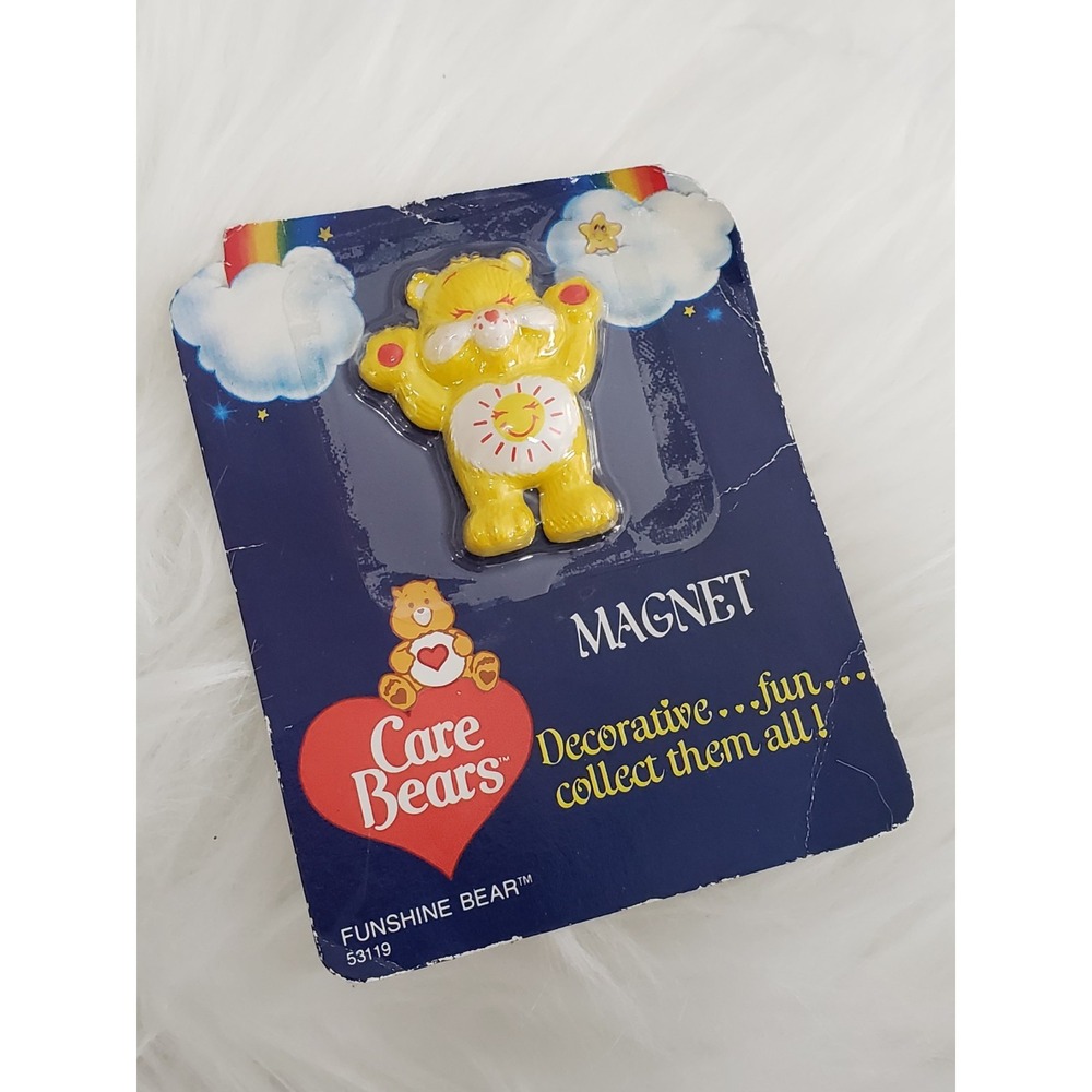 NEW VINTAGE AMERICAN GREETINGS Care Bears Funshine Magnet retro gift decor